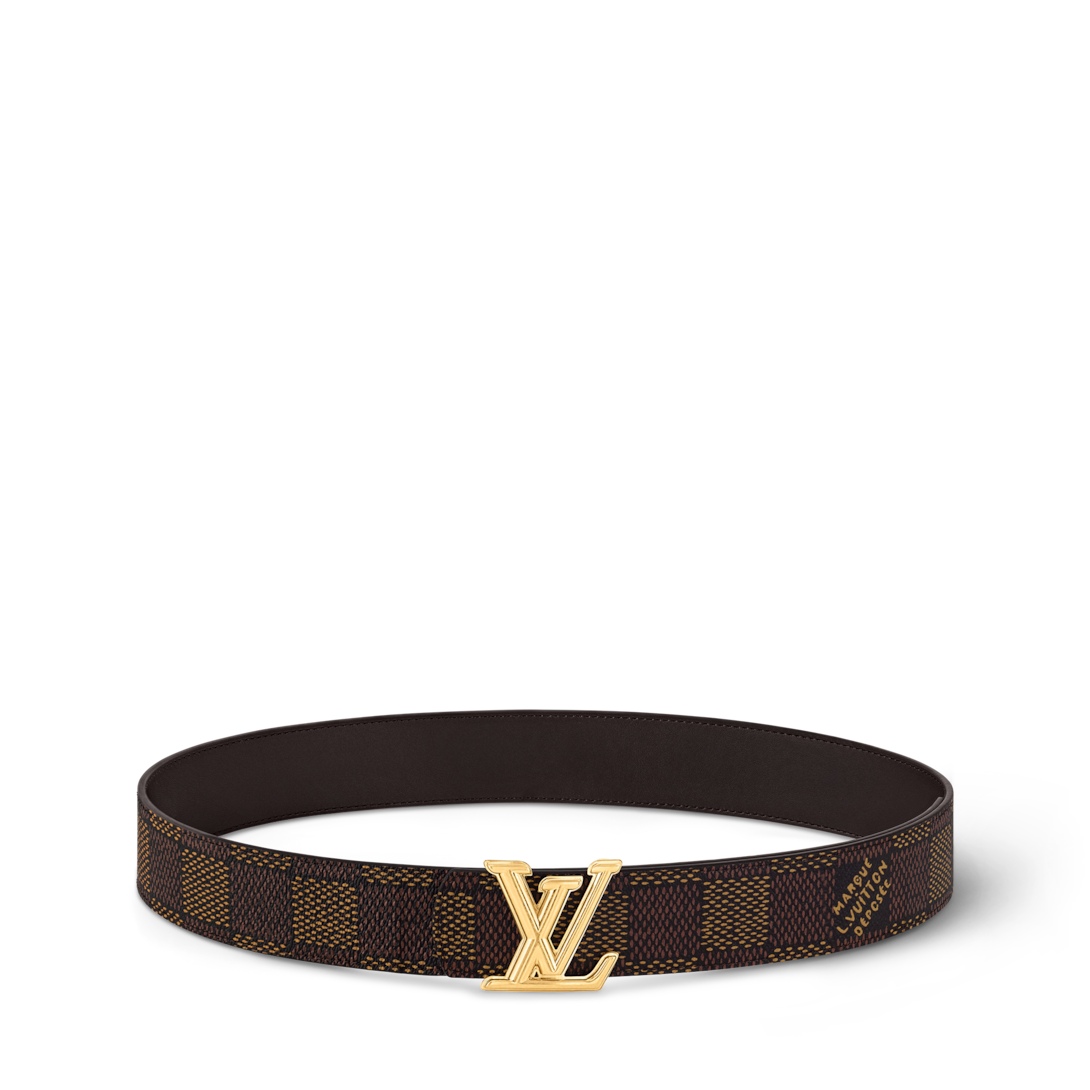 ベルト・LV ディメンション 40MM リバーシブル ダミエ・グラフィット